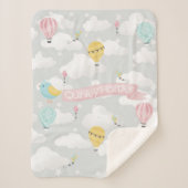 couverture bébé en montgolfière (Devant)
