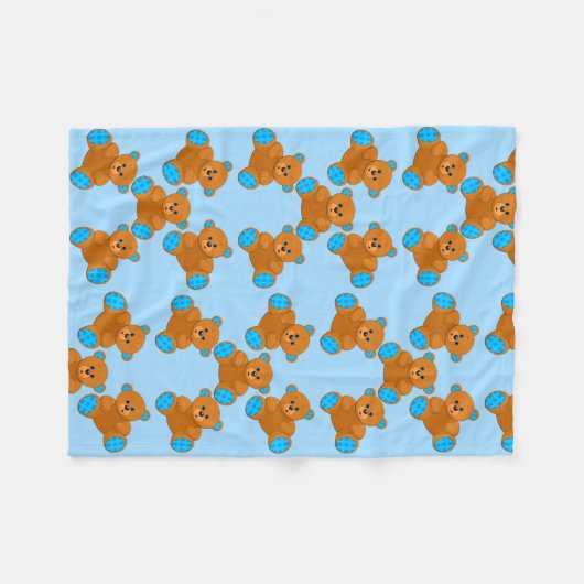 Couverture bébé nounours (Devant (Horizontal))