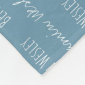 Couverture bébé personnalisable avec nom répété (Coin)