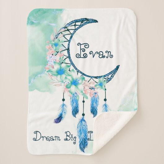 Couverture bébé rêveur pour enfant personnalisée (Devant)