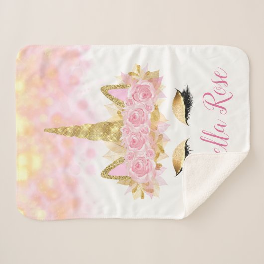 Couverture bébé Unicorn (Devant (Horizontal))