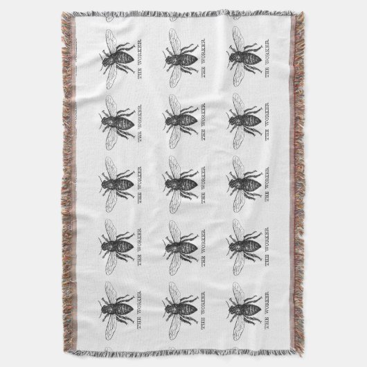 Couverture Bee Worker Honey Black Bumblebee (devant Vertical)