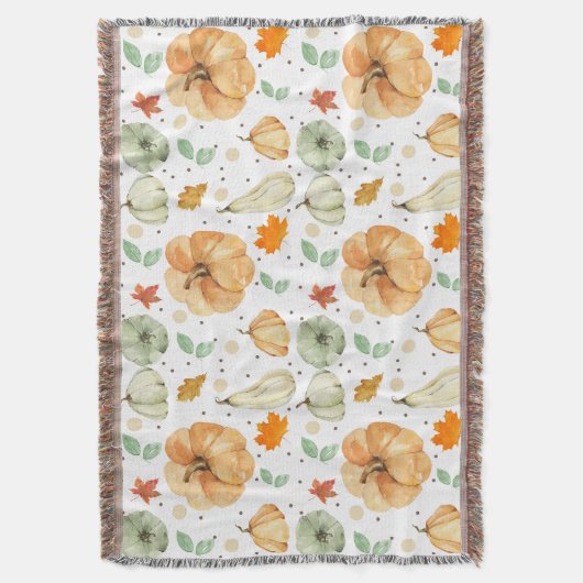 Couverture Belle Automne Citrouille Feuilles Thanksgiving (devant Vertical)