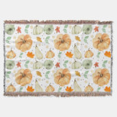 Couverture Belle Automne Citrouille Feuilles Thanksgiving (Devant)