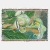 Couverture Belle Calla Lily Fleur Jeu Blanche Peinture (Devant)