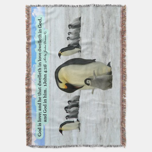 Couverture Belle écriture de pingouin 1 Jean 4:16 (devant Vertical)