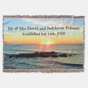 COUVERTURE BELLE MARIAGE PHOTO PERSONNALISÉE DE SOLEIL BLANKE