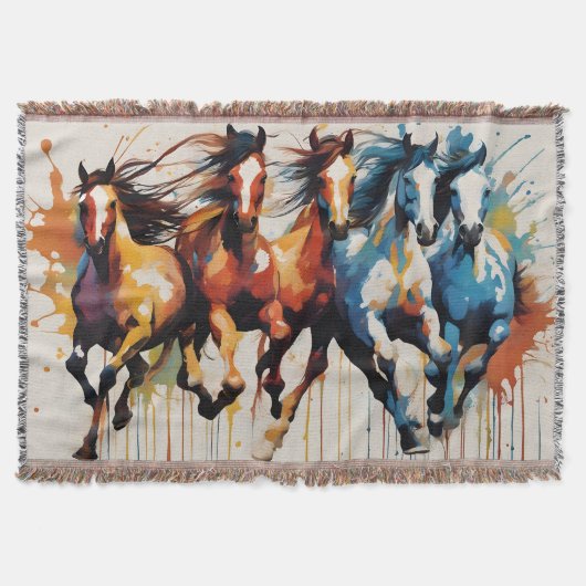 Couverture Belle peinture de chevaux (Devant)