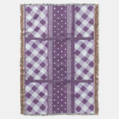 Couverture Belle simple extraordinaire chic écossais violet d (devant Vertical)