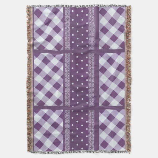 Couverture Belle simple extraordinaire chic écossais violet d (devant Vertical)