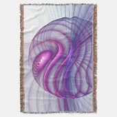 Couverture Belle Swing Moderne Art Fractal Abstrait Rose (devant Vertical)
