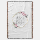 Couverture Belles Fleurs Psaume 91 Jetée Blanche (devant Vertical)