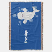 Couverture Béluga mignon bulles dessin de dessin animé (devant Vertical)