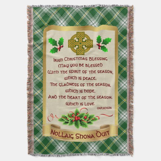Couverture Bénédiction de Noël irlandaise avec St Patrick Tar (devant Vertical)