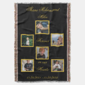 Couverture Bereavement Memory Keepsake Photo Throw Blanket (devant Vertical)