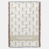 Couverture Berger Allemand Personnalisé (Noir et Feu)  (devant Vertical)