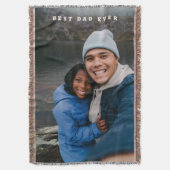 Couverture Best Dad Ever Personalized Family Photo Keepsake (devant Vertical)