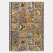 COUVERTURE BESTIAIRE MÉDIÉVAL, ANIMAUX FANTASTIQUES, ROUGE D' (devant Vertical)