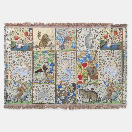 COUVERTURE BESTIAIRE MÉDIÉVAL JOUER DES INSTRUMENTS MUSICAUX (Devant)