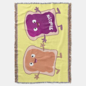 Couverture Beurre d'arachide mignonne et caricature sandwich  (devant Vertical)
