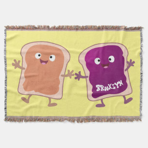Couverture Beurre d'arachide mignonne et caricature sandwich