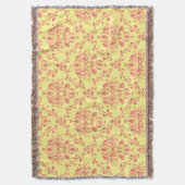 Couverture Beurre et canneberge Damas (devant Vertical)