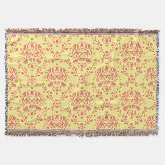 Couverture Beurre et canneberge Damas (Devant)