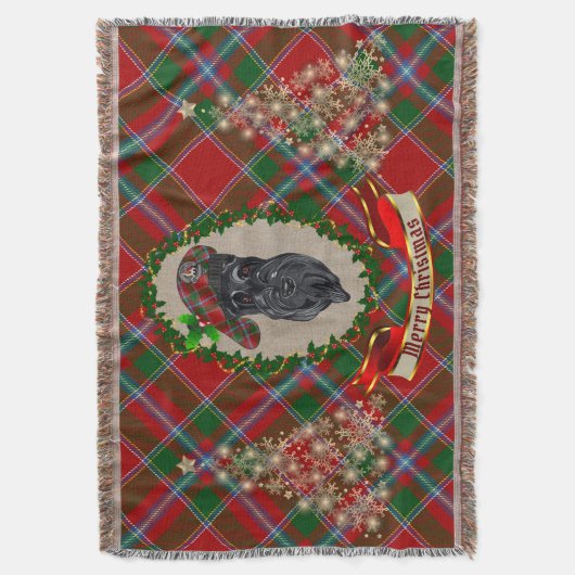 Couverture Beurre Scottie Chien Noël (devant Vertical)