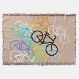 Couverture Bicyclettes. avec votre propre couleur d'arrière -