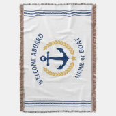 Couverture Bienvenue à bord Nom du bateau Ancre Gold Laurel B (devant Vertical)