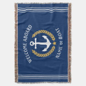 Couverture Bienvenue à bord Nom du bateau Ancre Gold Laurel M (devant Vertical)