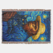 Couverture Bigfoot with Cat in Van Gogh Style Starry Night  (Devant)