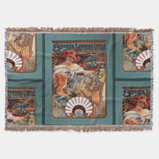 Couverture Biscuits Lefevre-Utile Alphonse Mucha Tachetés Frm (Devant)