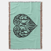 COUVERTURE BLACK AND WHITE PEACE HEART (devant Vertical)