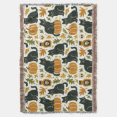 Couverture Black Cat and Pumpkin Woven (devant Vertical)