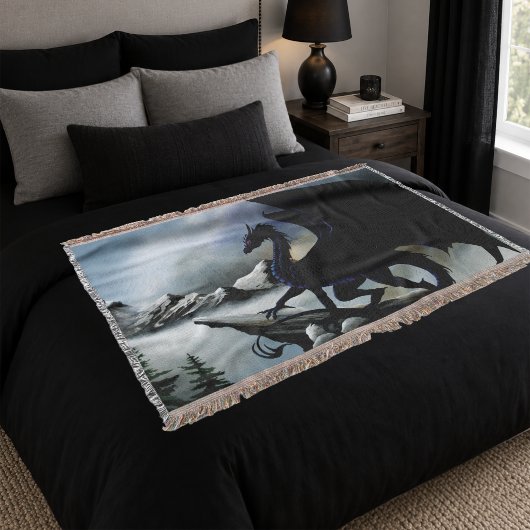 Couverture Black Dragon Fantasy Montagnes Bleues