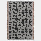 Couverture Black Grey Moderne Elégant géométrique Tribal (devant Vertical)