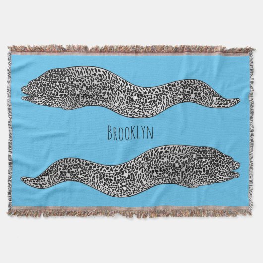 Couverture Black spotted moray eel cartoon (Devant)