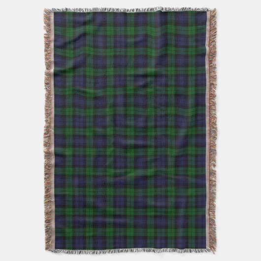 Couverture Black Watch Tartan Plaid Scottish Plaid Motif (devant Vertical)