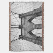 Couverture Black & White Brooklyn Bridge Détails architectura (devant Vertical)