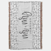 Couverture Black White M et Mme Marié amour cadeau mariage (devant Vertical)