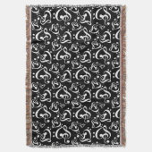 Couverture Black White Music Notes Bass Treble Clef Hearts (devant Vertical)