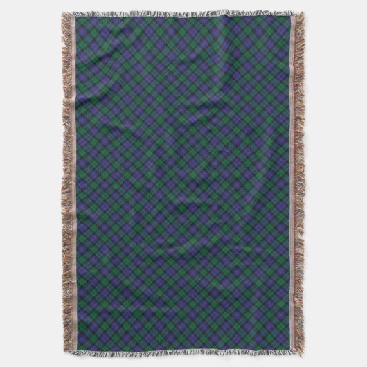 Couverture Blackwatch Tartan Royal Scottish Plaid Motif (devant Vertical)