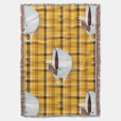 Couverture blanc jetez de la souris à café (devant Vertical)