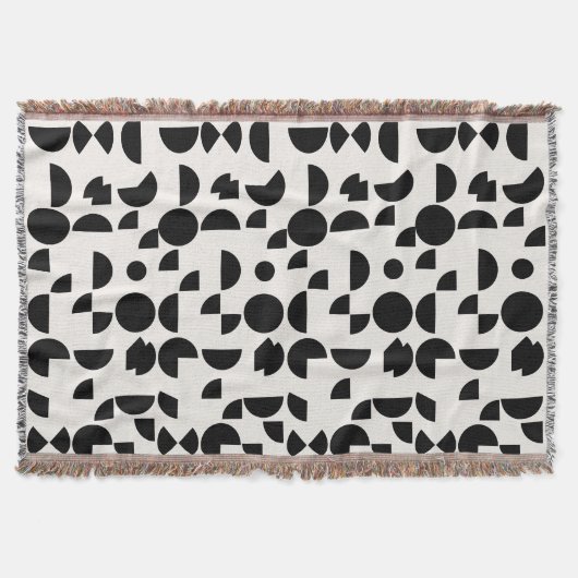 Couverture Blanc Moderne Elégant Tribal Géométrique (Devant)