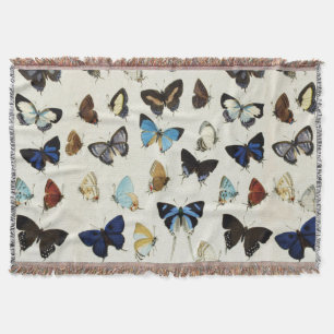 Couverture BLANC NOIR BUTTERFLIES BLEU Beauté Nature Lover