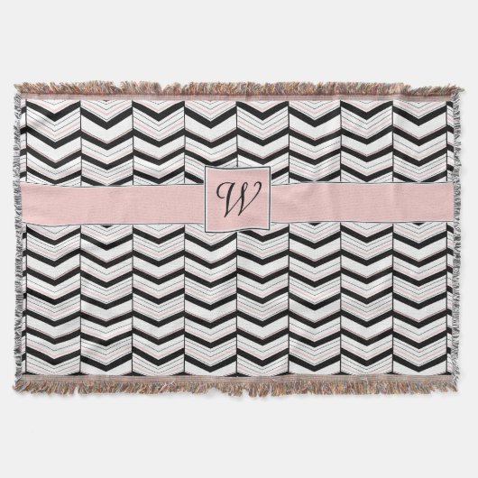 Couverture Blanc noir et blanc blanc et blanc Chevron lanceur (Devant)