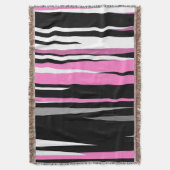 Couverture blanc rose et noir abstrait (devant Vertical)