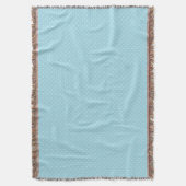 Couverture Blanc sur Sky Blue Faux Tricot  Stitch Motif (devant Vertical)