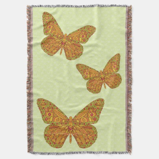 Couverture Blanche à lancer de monarque indien (devant Vertical)